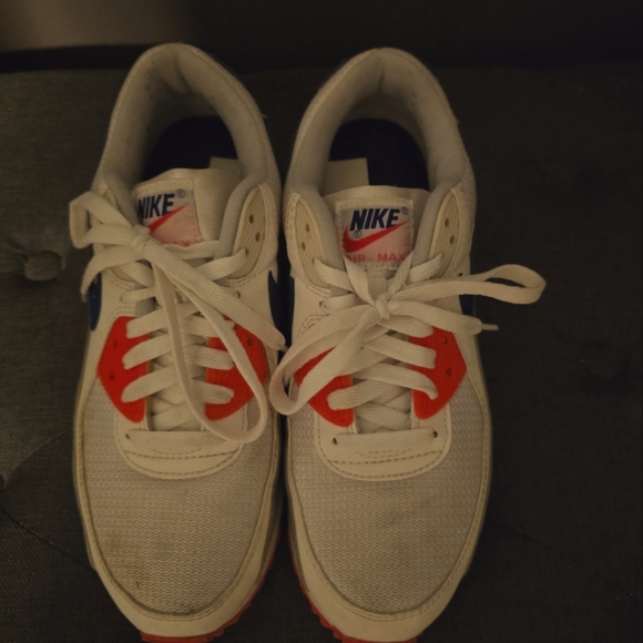 Nike Women's Sneakers - White, Red, Gray, Blue - Picture 2 of 3